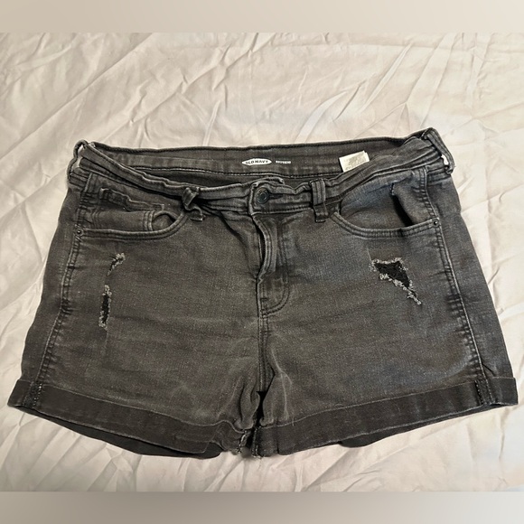 Old Navy Dark Grey Jean Shorts - Picture 1 of 4